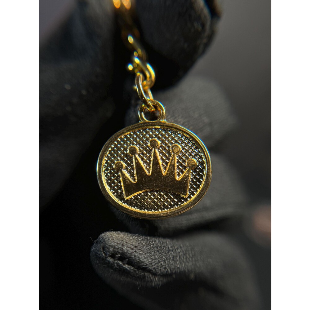 Vintage Gold Tone Royal Crown Charm Pendant